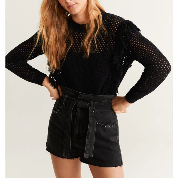 Mango Bowed denim short - Picture 3 of 16